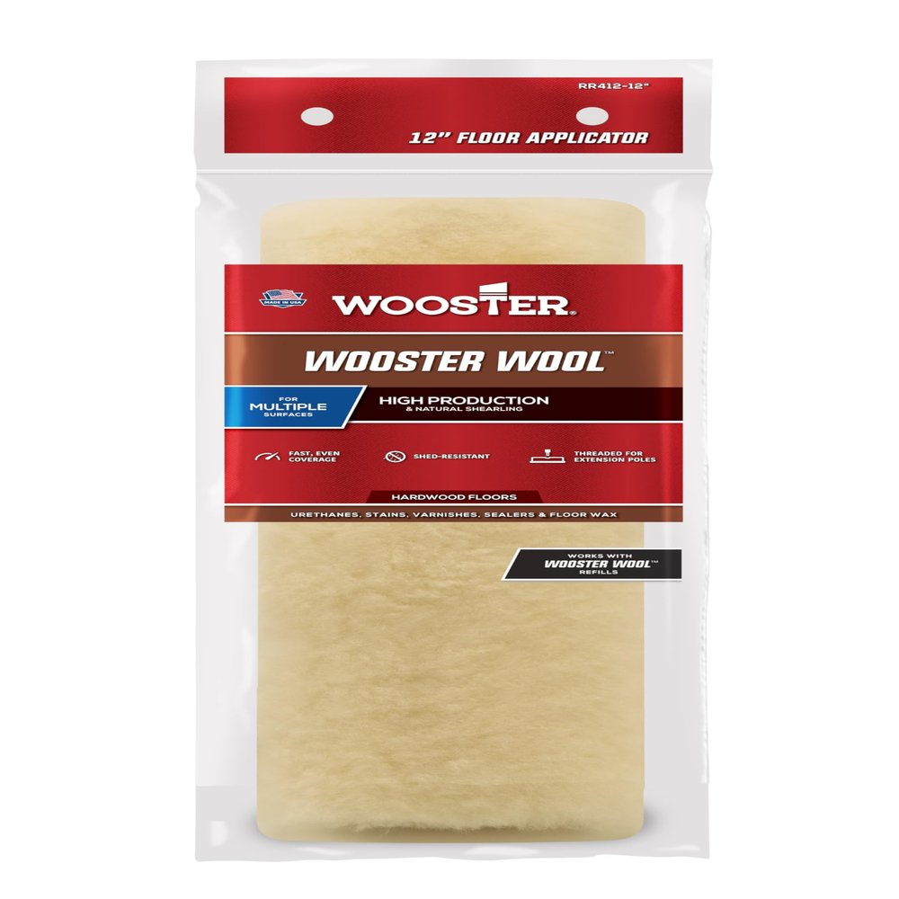 Wooster 912-0RR4120120 Wool Floor APPLICATOR, 12-Inch, 12 Inch, No Color