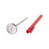 Taylor Instant Read Analog Meat Food Grill BBQ Cooking Kitchen Thermometer with Red Pocket Sleeve Clip, 1 Inch Dial view 1
