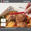 Taylor Instant Read Analog Meat Food Grill BBQ Cooking Kitchen Thermometer with Red Pocket Sleeve Clip, 1 Inch Dial view 2