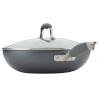 Anolon Advanced Hard Anodized Nonstick Frying Pan/ Fry Saute All Purpose Pan with Lid - 12 Inch, Gray view 4
