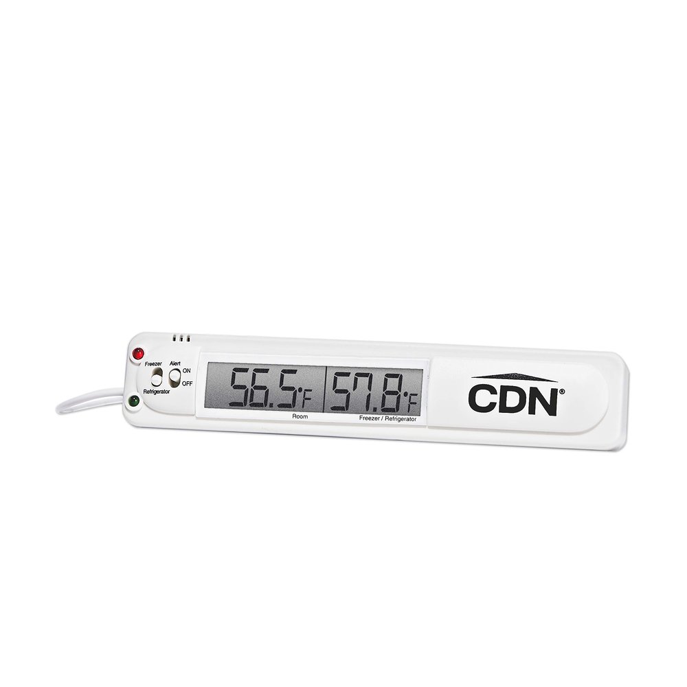CDN Audio/Visual Refrigerator/Freezer Alarm | Room & Refrigerator/Freezer Monitoring, Alert, 39" Sensor Cable, Protects Against Food Spoilage During Power Outages - TA20
