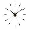 NeXtime Plug Inn Wall Clock, Silver/Black view 2