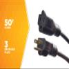 Woods PRO Medium Duty Extension Cord - 14/3 Gauge - Oil Resistant Vinyl Jacket - Versatile Use - Flexible All-Weather Cord - UL Listed - Black Cord - 50 Foot Length view 4