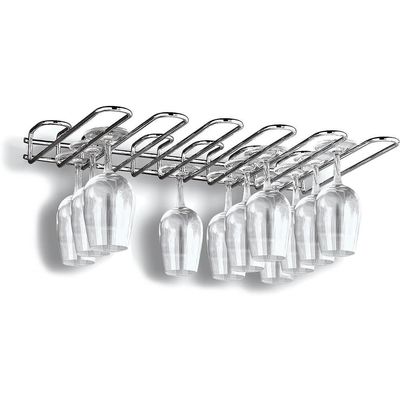 Paderno World Cuisine Chromed Steel Glass Rack, Ceiling Mounted