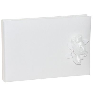 Amour Wedding Guest Book, White