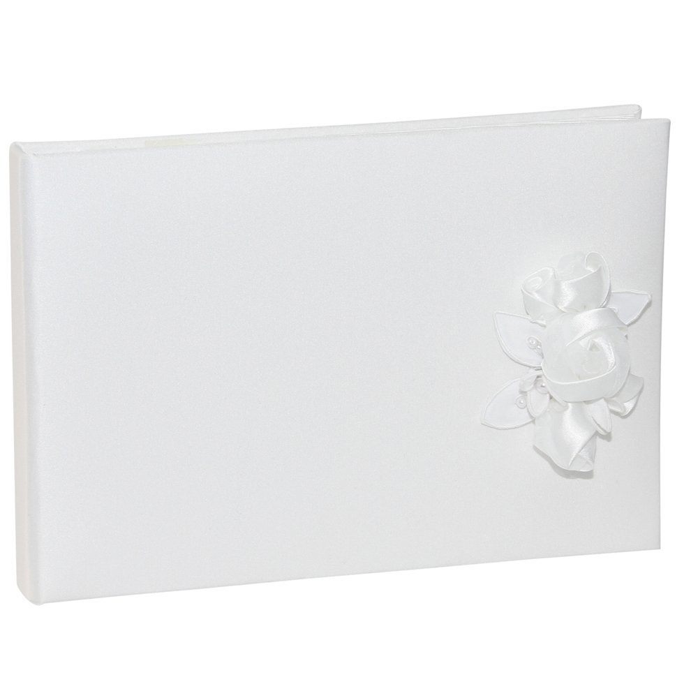 Amour Wedding Guest Book, White