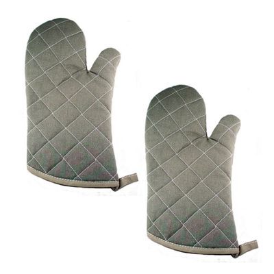 NEW, 13-Inch Flame Resistant Oven Mitts, Flame Retardant Mitts, Oven Mitt, Heat Resistant to 400 F, Set of 2