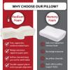 Therapeutica Cervical Orthopedic Foam Pillow - Neck Support Pillow for Side & Back Sleepers - Ergonomic Pillow for Neck Support, Relief, & Spinal Alignment  Petite Size, Firm, White view 4