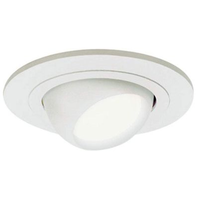HALO 4 in. Matte White Recessed Ceiling Light Adjustable Eyeball Trim, Small, (998P)