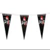 Pirate Banner - Pirate Pennant - 100 ft Jolly Roger Flag - 1 Piece - Pirate Party Decorations - Pirate Decor - Pirate Birthday Party Decorations - Skull Party - Pennants - Hanging Dcor view 2