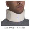 OTC Cervical Collar, Soft Contour Foam, Neck Support Brace, White Average 3" Depth, Universal view 3