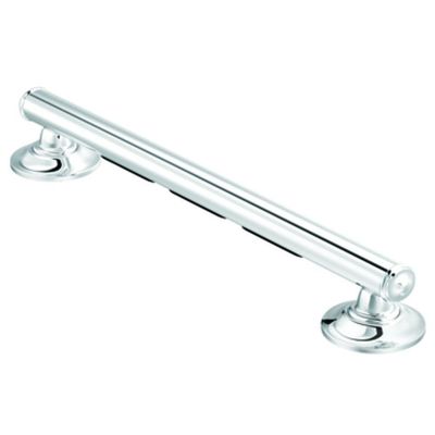 Moen LR8716D1GCH Home Care Safety 16-Inch Stainless Steel Bathroom Grab Bar, Chrome