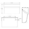 Gibraltar Mailboxes Woodlands Medium Capacity Galvanized Steel Black, Wall-Mount Mailbox, L4010WB0,Textured Black view 3