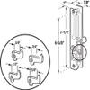 Slide-Co 14416 Chrome Plated Flush Locking, Keyed, Door Handle Set (Single Pack) view 2