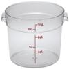 Cambro RFSCW12135 Round Storage Container, Clear, 12 Quart view 1
