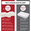 Therapeutica Cervical Orthopedic Foam Pillow - Neck Support Pillow for Side & Back Sleepers - Ergonomic Pillow for Neck Support, Relief, & Spinal Alignment  Large Size, Firm, White view 4
