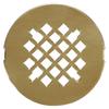 Jones Stephens 4-1/4" Polished Brass Replacement Strainer, Snap-in view 1
