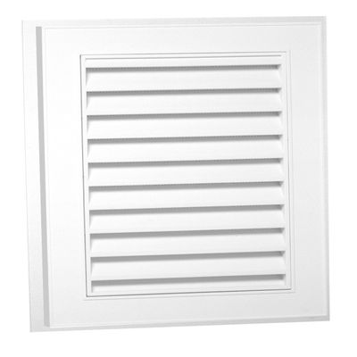 Duraflo 626075-00 Small Rectangular Gable Vent, 12 in W X 18 in H, 44 Sq-in, Polypropylene