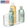 iDesign Hanging Suction Shower Caddy Basket for Bathroom Storage - Clear - Made in USA view 2