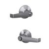 Schlage F40 ELA 626 Elan Door Lever, Bed & Bath Privacy Lock, Satin Chrome view 3