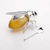 Godinger Honey Jar Silver Bee Themed Serverware Breakfast, Tea or Special Occasions view 2