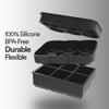Silicone Ice Cube Trays  Large Silicone Molds for 2-Inch Ice Cubes and Spheres Whiskey Ice Cube Trays with Lids for Cocktails & Bourbon  Set of 2 view 3