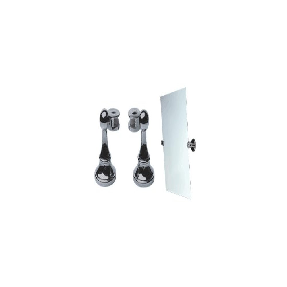 Brushed Nickel Victorian Mirror Pivots - Pair