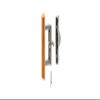 Sliding Glass Patio Door Handle Set with Internal Lock for Viking Doors, 3-15/16" Screw Holes, Non-Keyed, Wood/Aluminum view 1