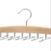 Whitmor Wooden Tie Rack Hanger for Closet, Necktie Holder Organizer with 24 Folding Hooks, 360 Degree Rotating Tie Rack for Men Ties, Belts, Scarves, Tank Tops, Accessories, 1 Pack view 3