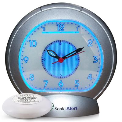 Sonic Boom SBA475ss Analog Loud Plus Vibrating Alarm Clock