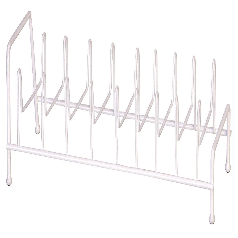 Grayline 40217 13" X 5" X 4-3/8" White Lid Rack Organizer
