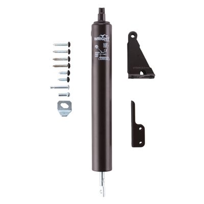 Wright Products Pneumatic Storm Door Closer  Adjustable, Smooth-Closing with Hold-Open Washer (Transitional, Bronze)