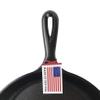 Lodge 3.5 Inch Miniature Cast Iron Pre-Seasoned Skillet  Signature Teardrop Handle - Use in the Oven, on the Stove, on the Grill, or Over a Campfire, Black view 4