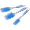 Wilton Easy Flex Silicone Spatula Set - Your Versatile Tools for Mixing, Folding, Scraping, Cooking, Frosting and Serving, Blue, 3-Piece view 2