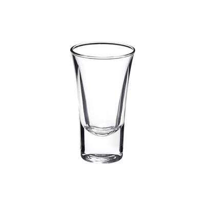 Bormioli Rocco Dublino Collection Shot Glasses - Set of 6 Clear Shot Tumblers With Heavy Base  2-Ounce Shooter Glass For Spirits & Liquors  Classic European Design Drinkware For Bar, Pub & Home Use