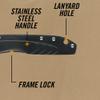 Gerber STL 2.0 EDC Folding Pocket Knife, Lightweight, Hunting, Black, 5.3" view 4