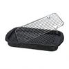 Granite Ware 3 piece multiuse set. Enameled steel bake, broiler pan, and grill with rack. Versatile for oven and direct fire cooking. Resists up to 932F. view 1