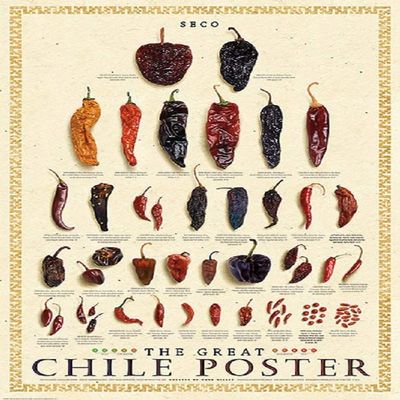 Great Chile Poster (dried) by Mark Miller 36"x24" Art Print Poster