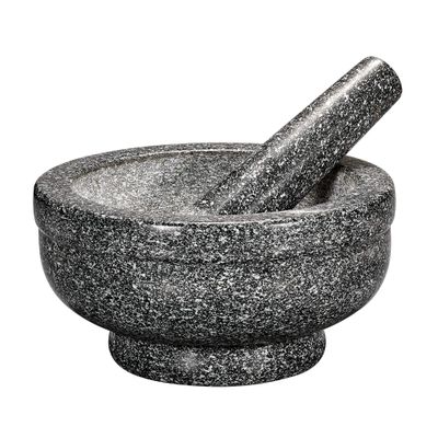 Cilio Granite Giant Mortar And Pestle - 5 x 6.75, 5" x 6.75" - Kitchen Mortar Pestle