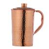 Pure Copper Hammered Water Jug UNLINED, UNCOATED and LACQURE FREE (Copper Pitcher) for Ayurveda Health Benefits - 1500 Ml (50.7 US Fl Oz) Capacity view 1