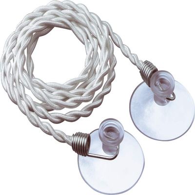 Go Travel Clothes Line, Easy-to-Hang Clothes Line with Polyester Rope and Rubber Suction Cups at Ends, Ideal for Hotels, Camping, RVs, Anywhere and Everywhere, Travel Essentials, 2.5 m (8 ft.)