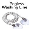 Go Travel Clothes Line, Easy-to-Hang Clothes Line with Polyester Rope and Rubber Suction Cups at Ends, Ideal for Hotels, Camping, RVs, Anywhere and Everywhere, Travel Essentials, 2.5 m (8 ft.) view 2