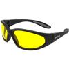 Global Vision Hercules Motorcycle Riding Sunglasses Black Frame w/Yellow Lenses view 1