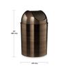 Umbra Mezzo Swing-Top Waste Can, 2.5-Gallon (10 L), Bronze view 2