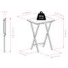 Winsome Wood Alex Snack Table Natural Set 5 Pc, 25.98 inches view 3