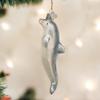 Old World Christmas Ornaments: Sea and Water Animals Glass Blown Ornaments for Christmas Tree, Playful Dolphin view 2