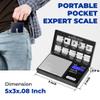 American Weigh Scales Digital Pocket Scale 600g x 0.1g with LCD Display Gram, Ounce, Carat, Grain for Coins, Jewellery, Gemstones, Metals, Kitchen, Food & Medicines  Black view 3