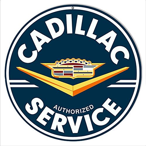 Victory Vintage Signs Cadillac Service Sign 14 Round