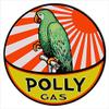 Victory Vintage Signs Large Orange and Yellow Polly Gas Sign 18 Round view 1