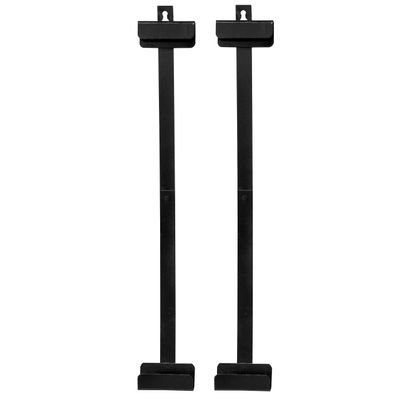 Oriental Furniture Asian Art and Decor Wall Mount Hardware Brackets for 36 by 72-Inch Chinese Silk Wall Screens, Black